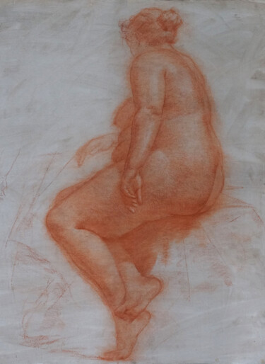 Sitting female nude